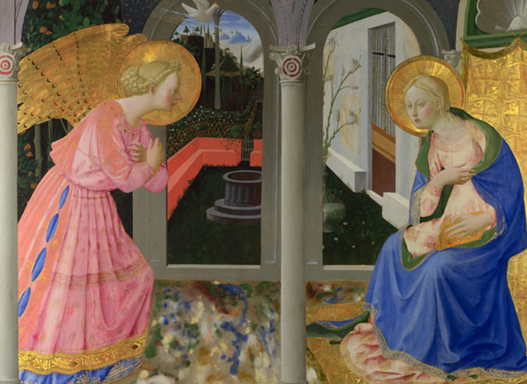 Artwork by Zanobi Strozzi, 'The Annunciation'.